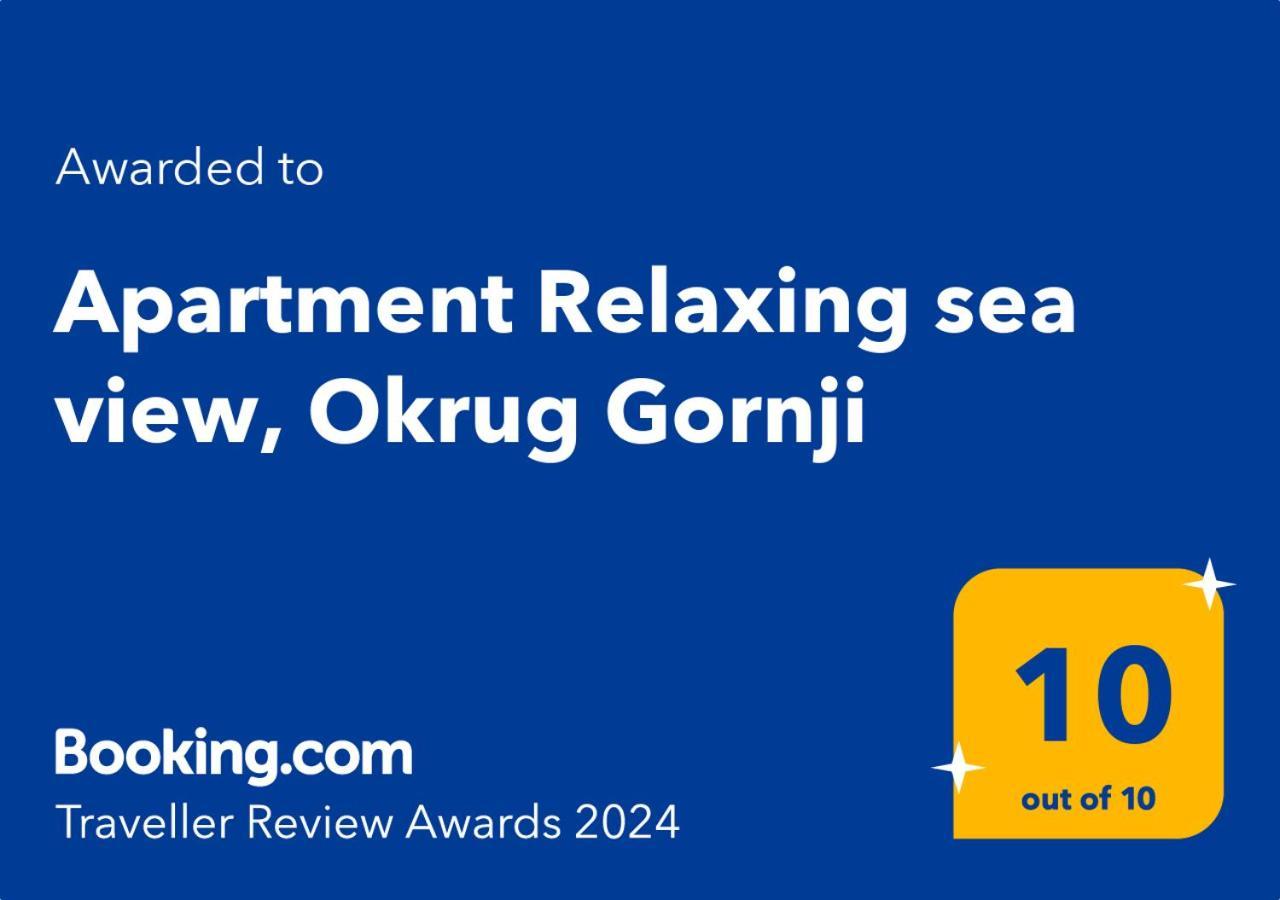 Apartment Relaxing Sea View, Okrug Gornji Exteriör bild