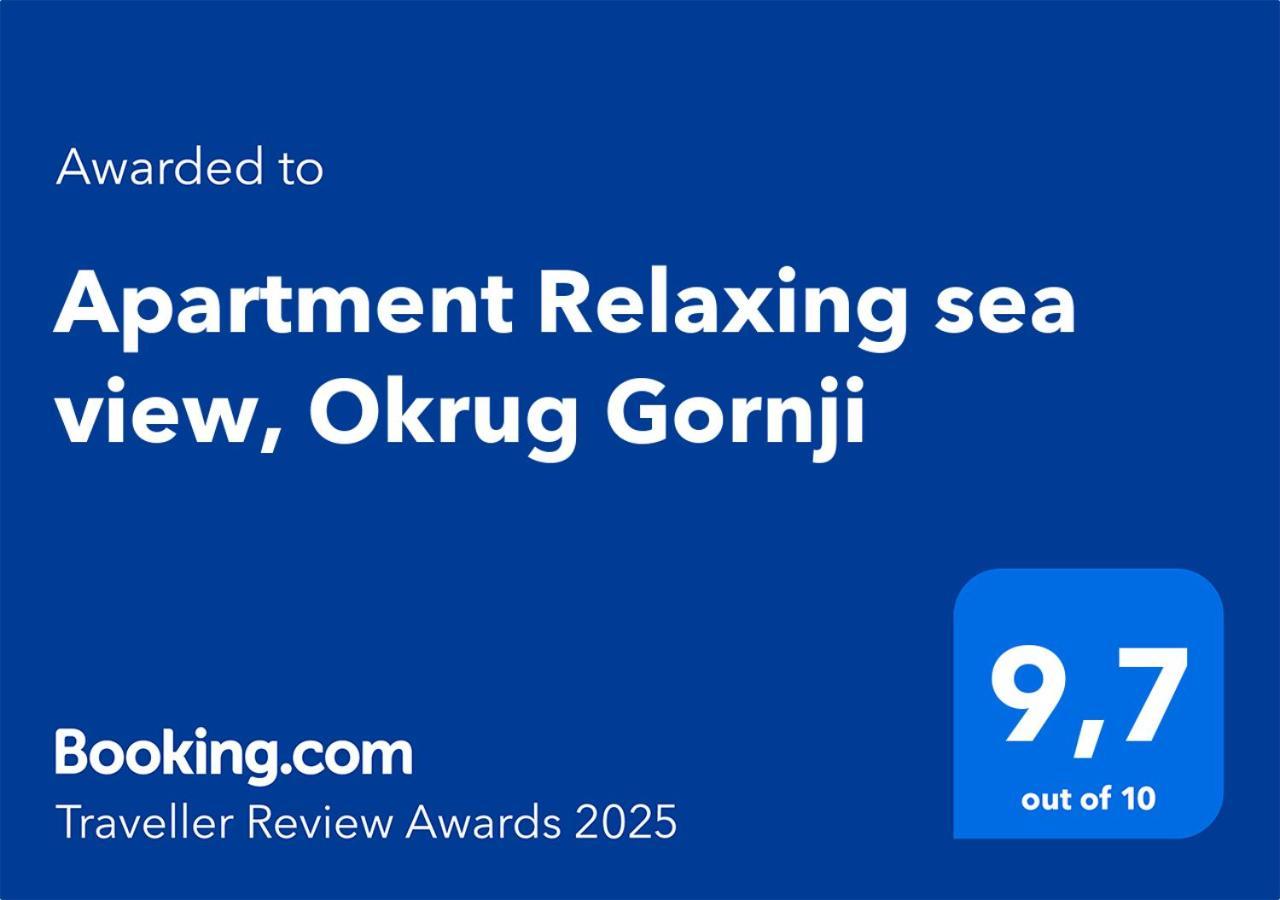 Apartment Relaxing Sea View, Okrug Gornji Exteriör bild
